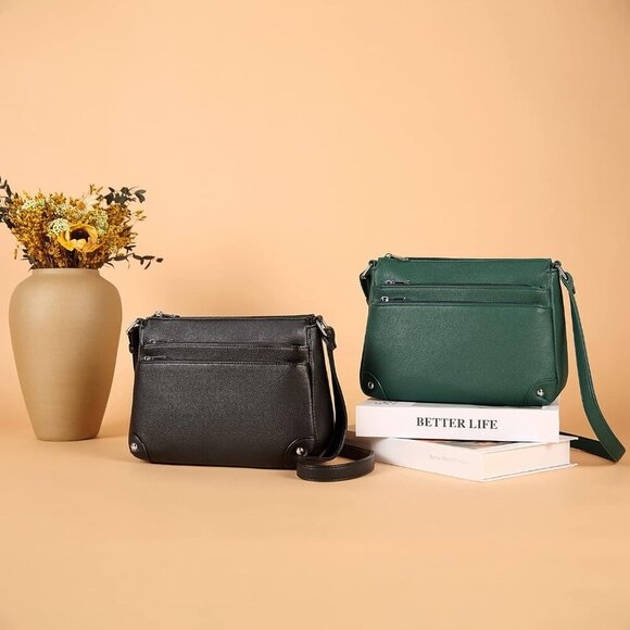 Crossbody Bags for Women, Medium Size Shoulder Handbags, Satchel Purse with Mult - Picture 9 of 9